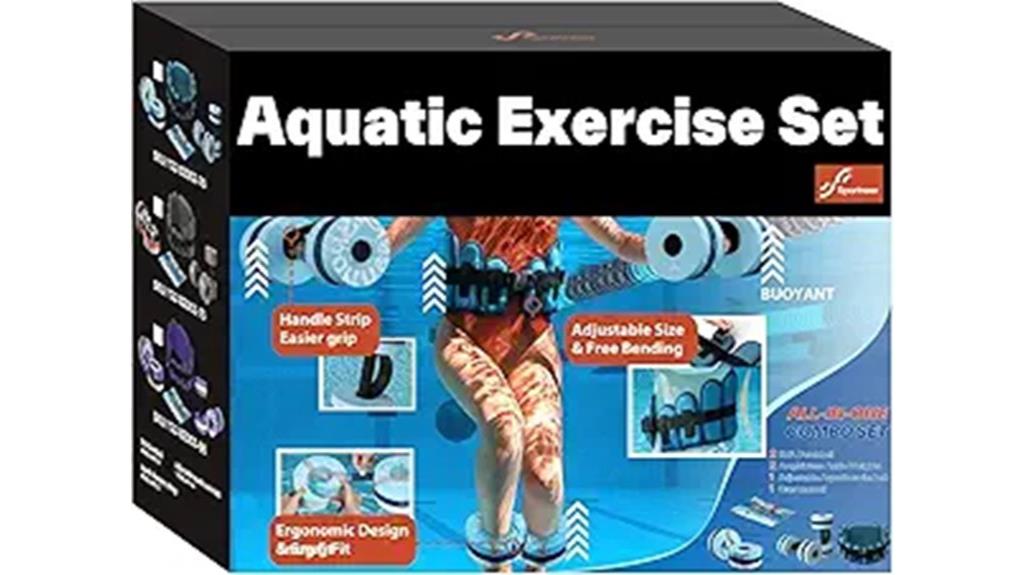 water aerobics equipment set