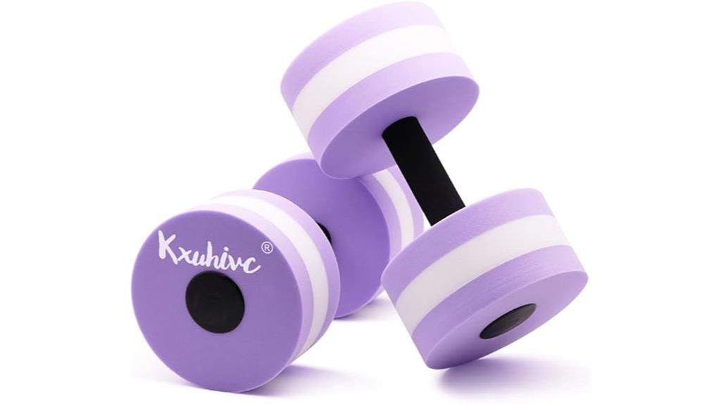 water aerobics foam barbells