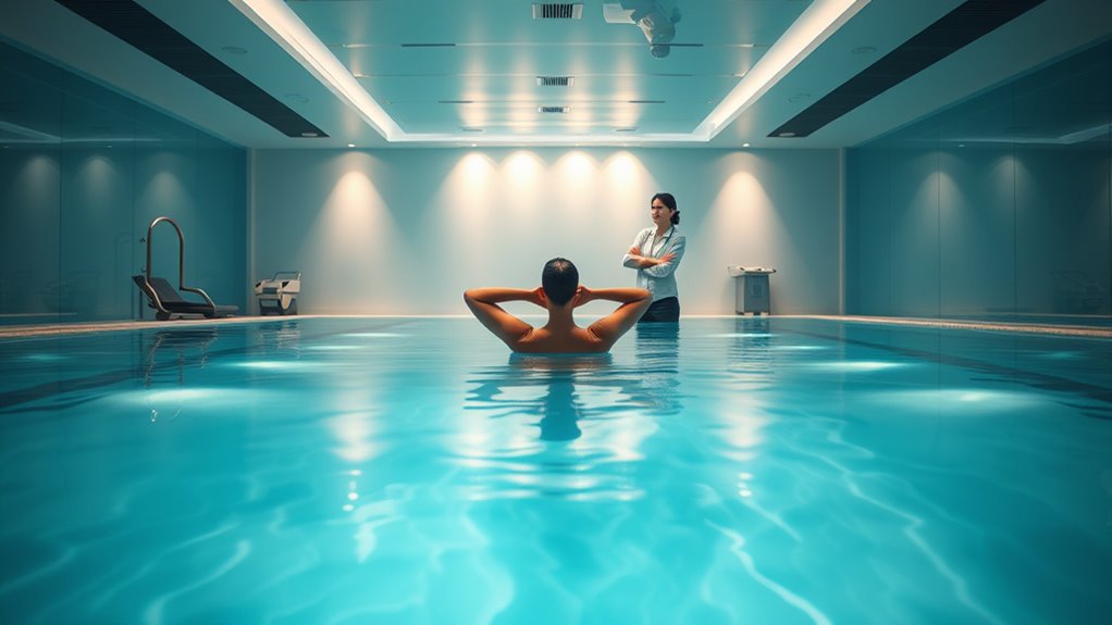 water reduces pain and resistance