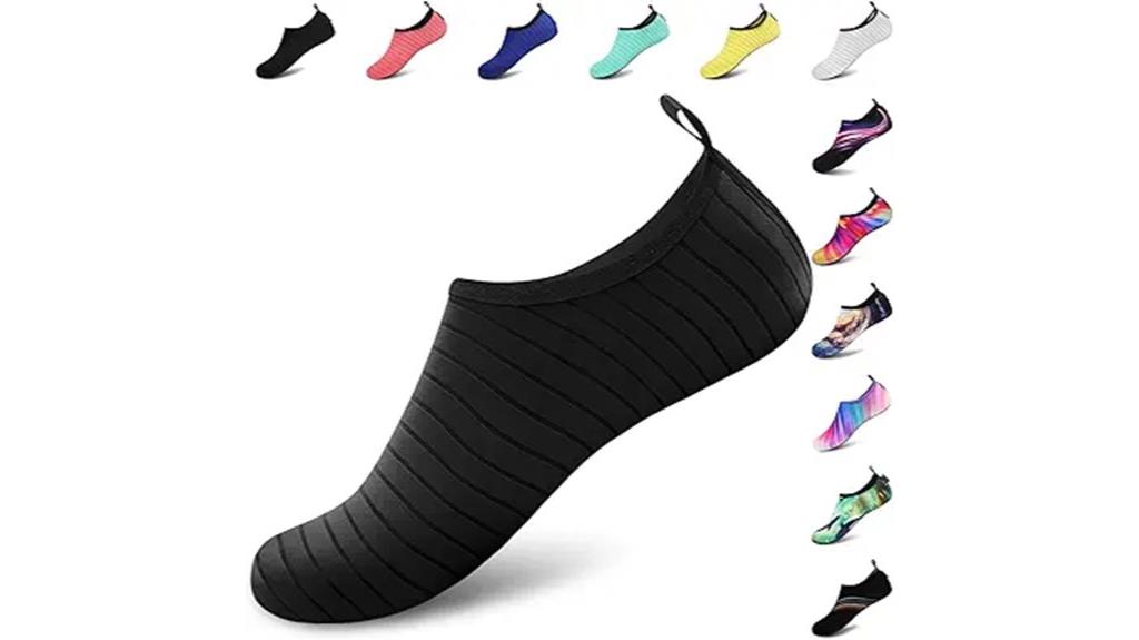 water resistant aquatic footwear