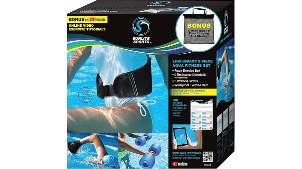 water sports equipment set