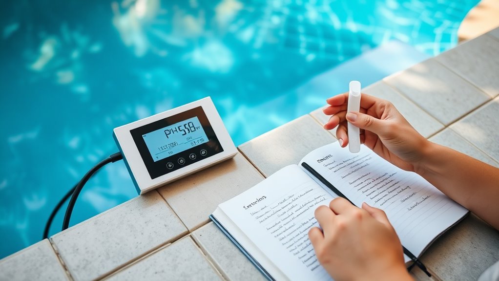 water testing and recording