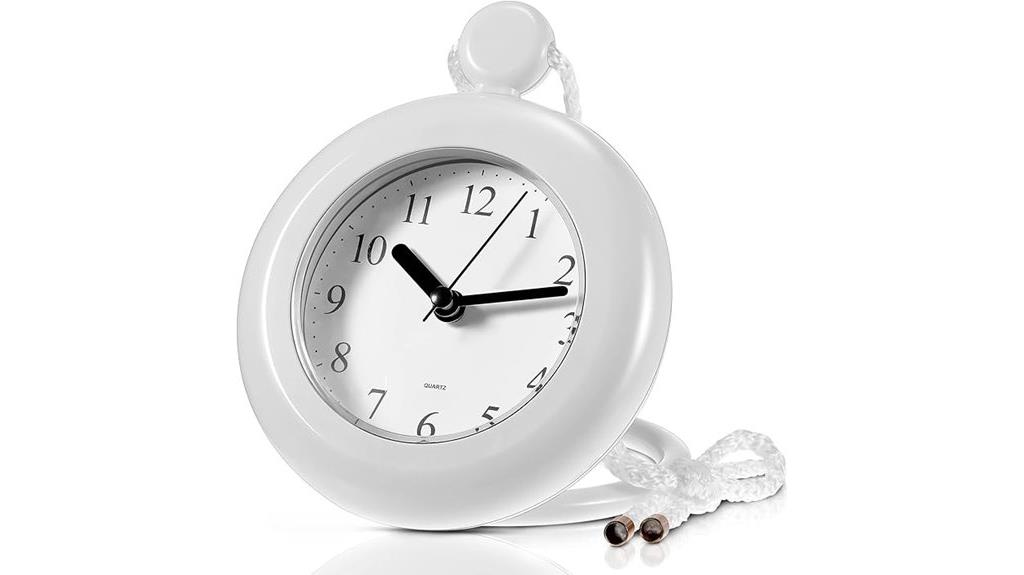 waterproof digital bathroom clock
