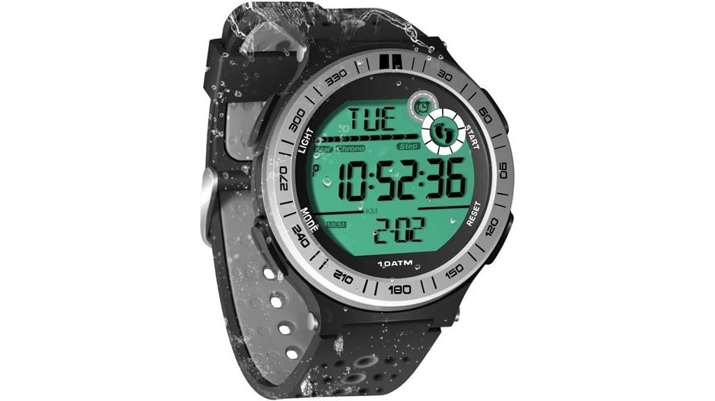 waterproof digital dive watch