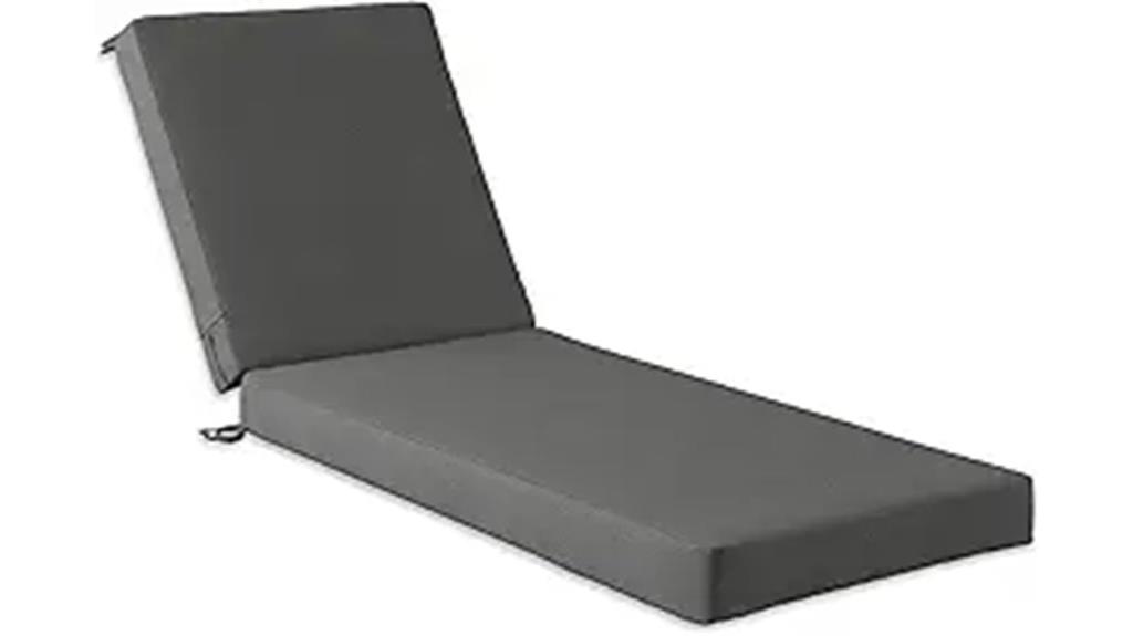 waterproof grey lounge cushion