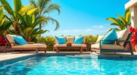 waterproof pool furniture cushions