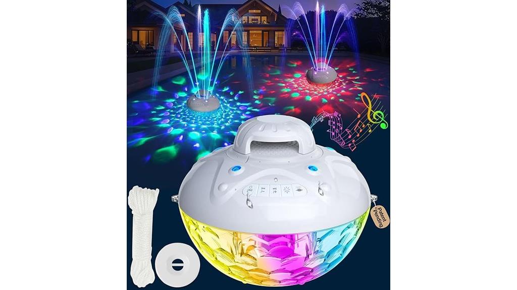 waterproof pool speaker with fountain