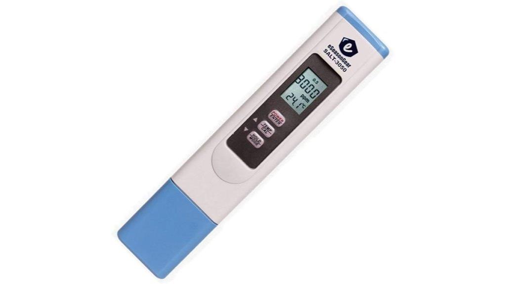 waterproof salinity pool meter