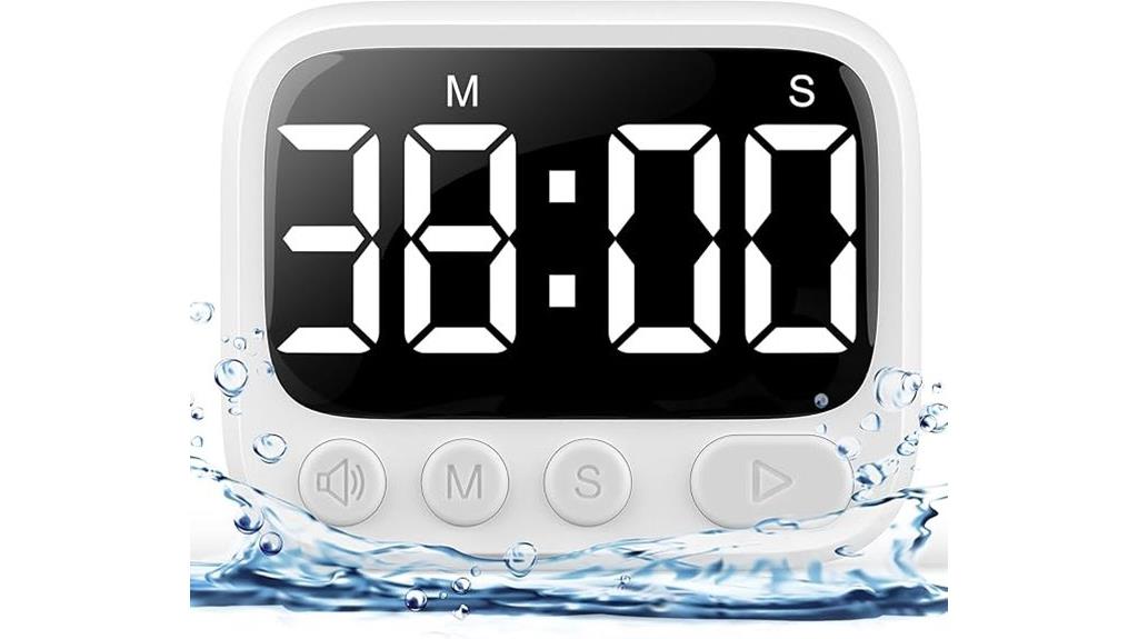 waterproof shower timer