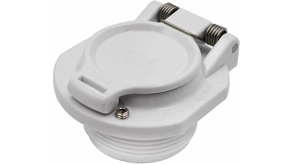 white vac port fitting