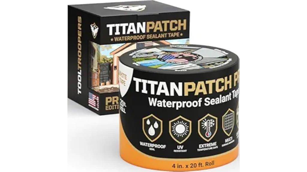 white waterproof sealant tape