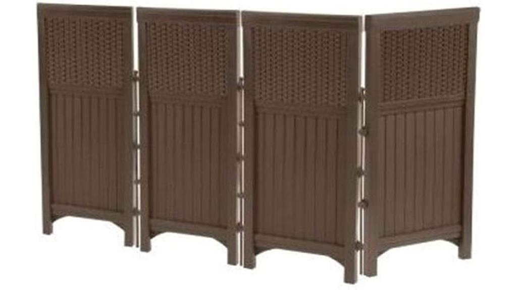 wicker resin outdoor screen