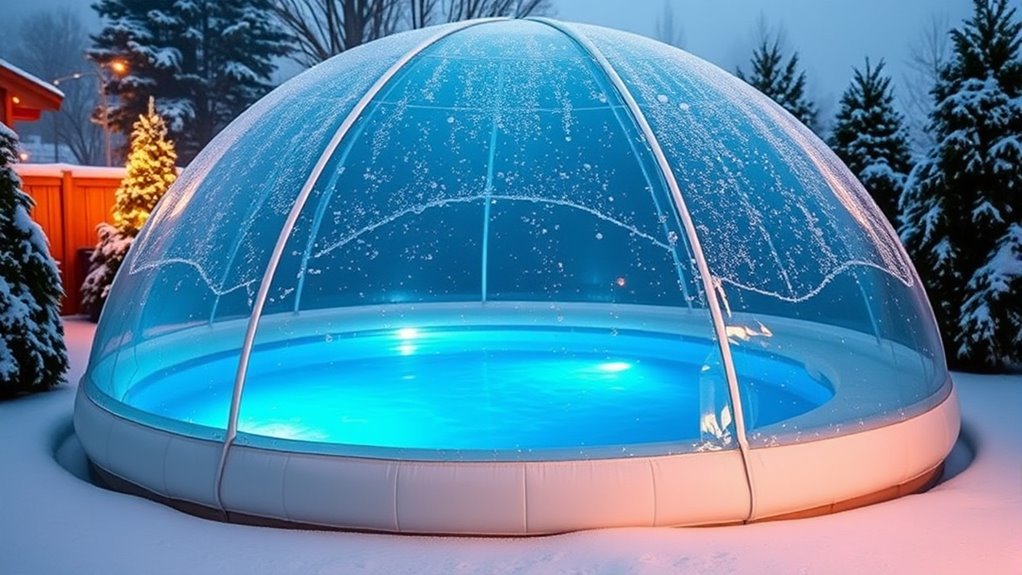 winter pool dome considerations