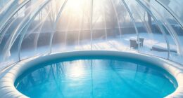 winter pool dome inflatables