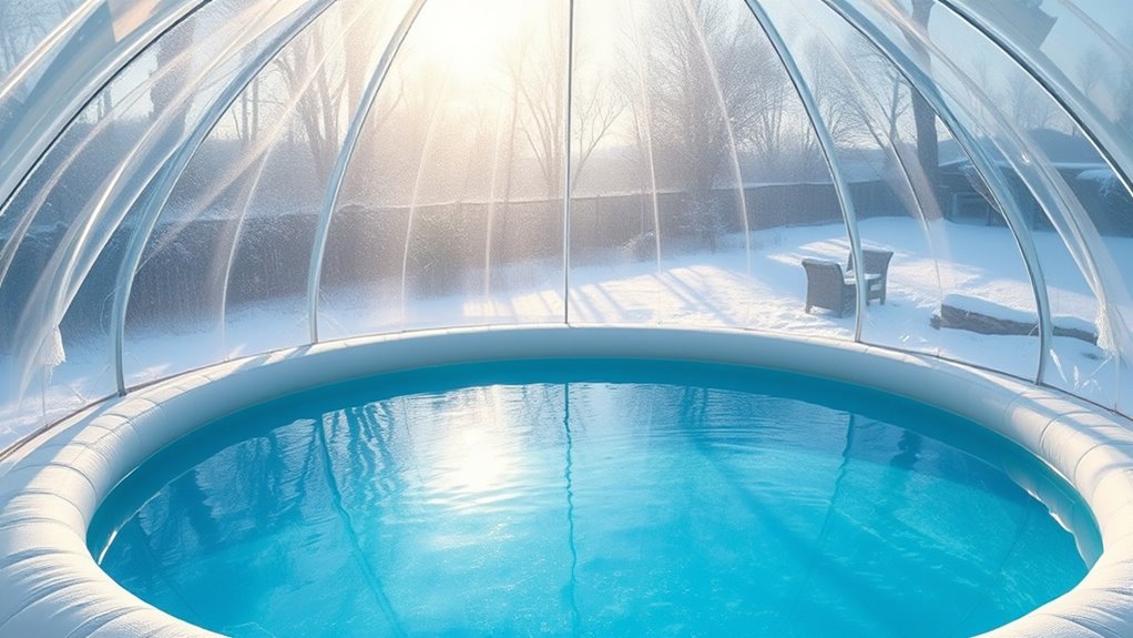 winter pool dome inflatables
