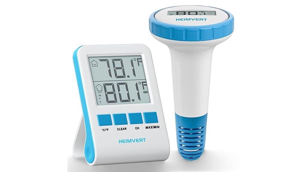 wireless azure pool thermometer
