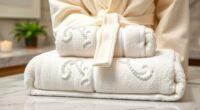 luxury bathrobe towel sets