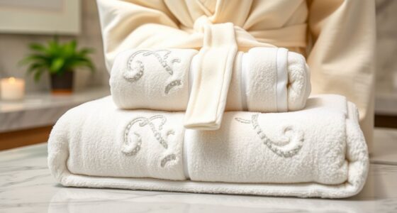 luxury bathrobe towel sets