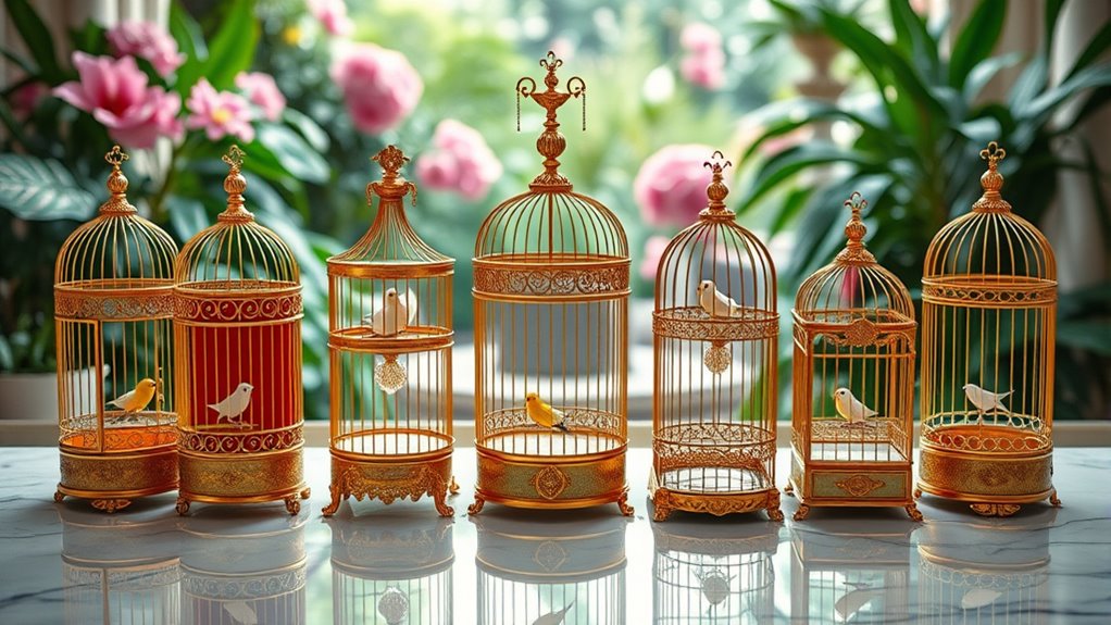 luxury bird cages showcase