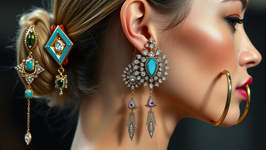 luxury bold earring collections