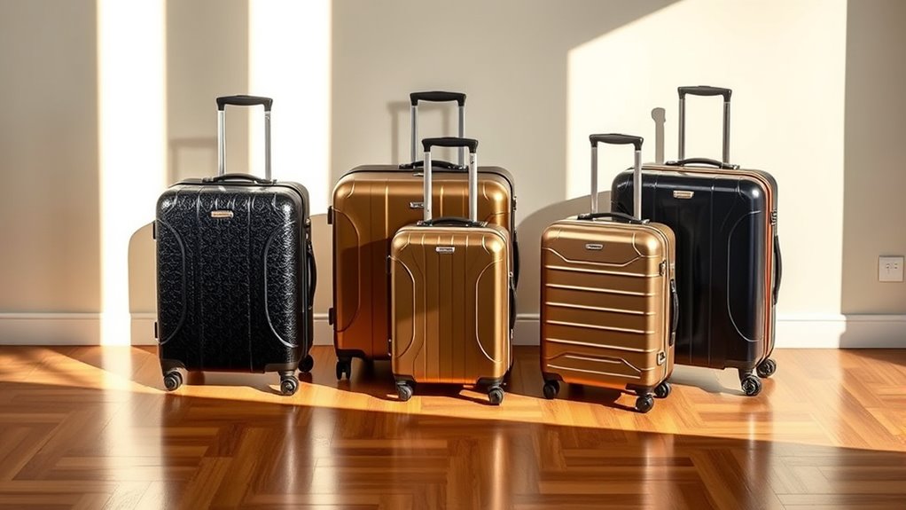 luxury durable luggage sets
