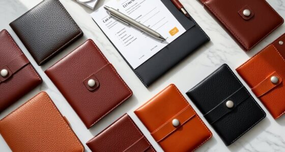 luxury leather passport sets