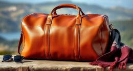 luxury leather travel bags