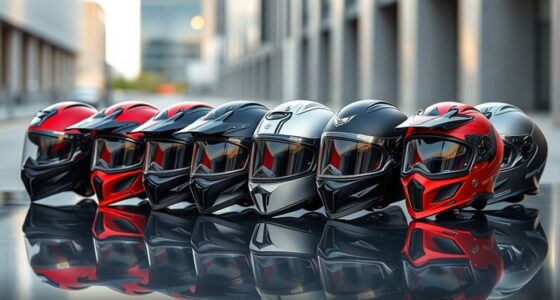 luxury motorcycle helmet selection