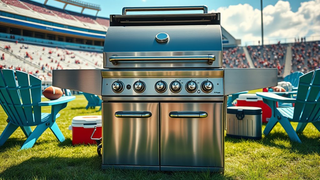 luxury tailgate grills