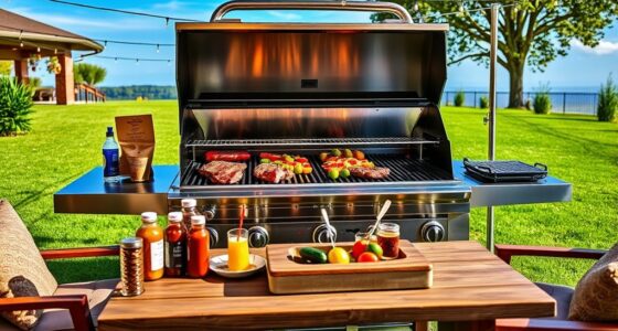 luxury tailgating grill selection