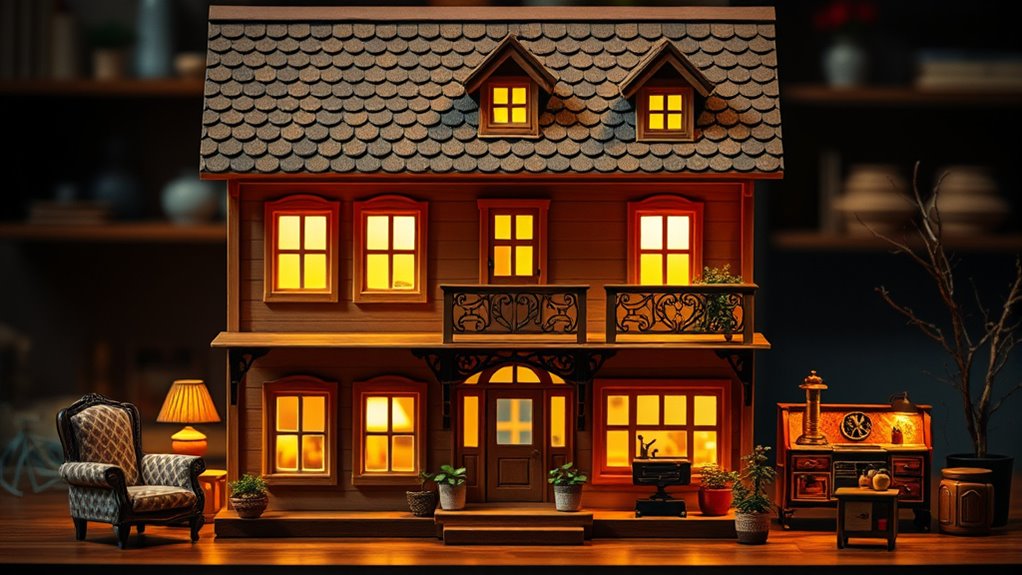 premium wooden dollhouse sets