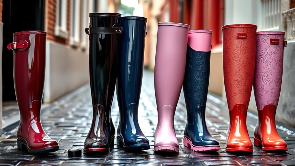 stylish women s rain boots