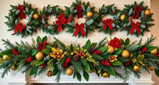 top mantel wreaths sets