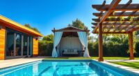 comparing poolside outdoor structures