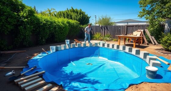 constructing diy plunge pool