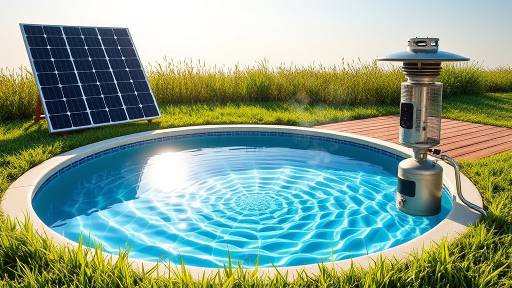 efficient small pool heating