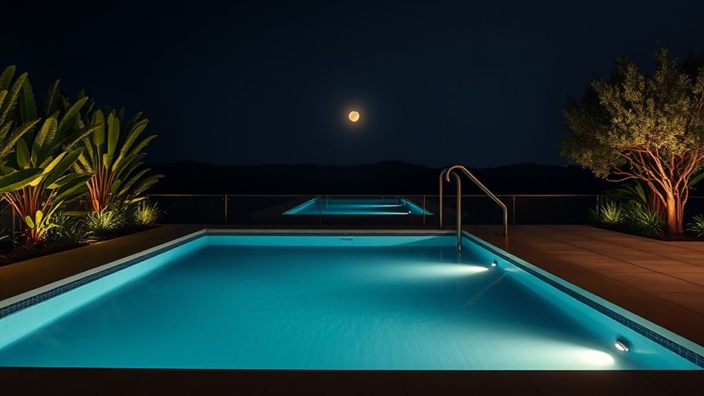 enhance nighttime pool ambience
