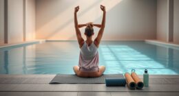 gentle pool stretching