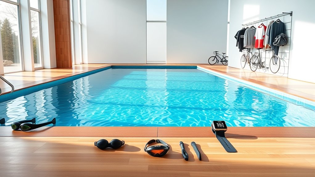 home triathlon training pool