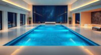 indoor pool room size