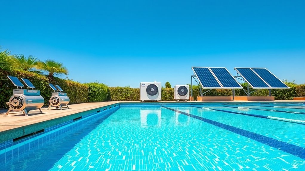 lap pool heating options