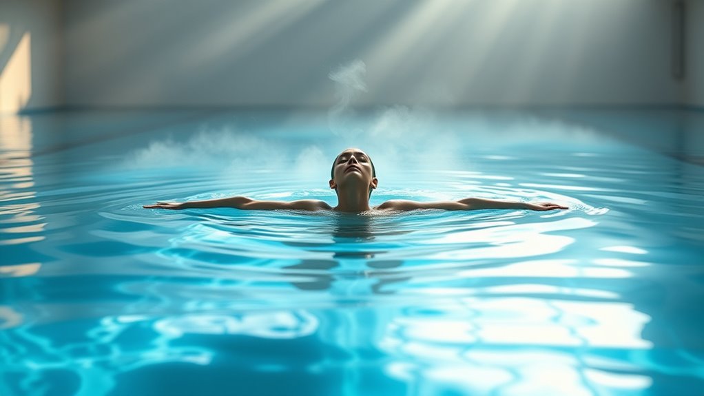 mindful swimming cultivates calm