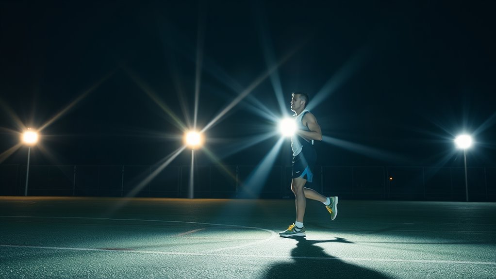 optimize night training lighting