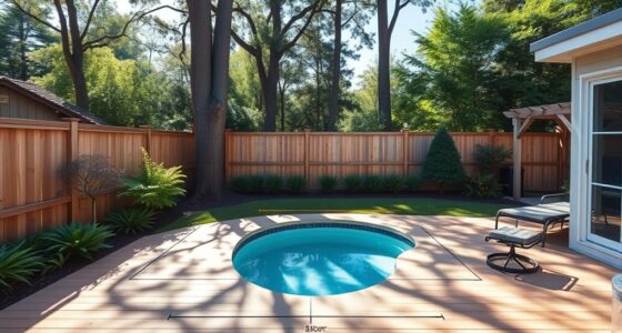 pool clearance and setbacks