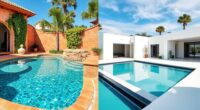 pool design style comparison
