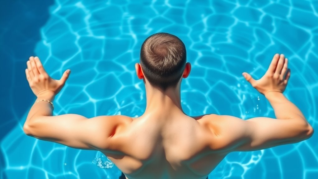 pool exercises aid shoulder recovery