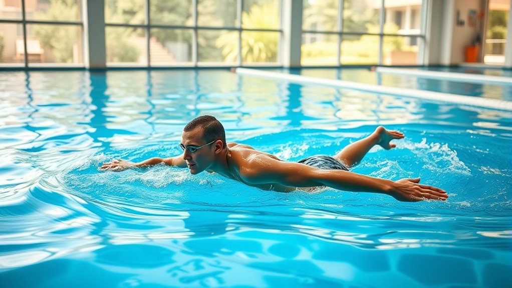 proper breaststroke for back