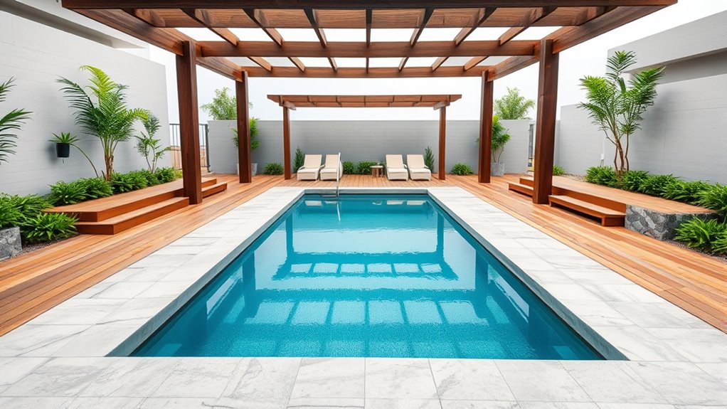 safe and integrated outdoor spa