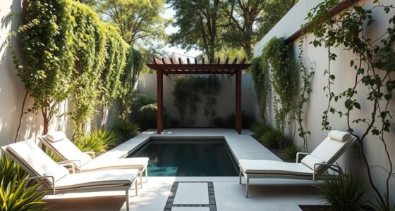 small private courtyard pools