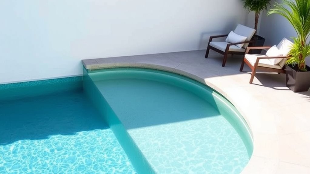 smart small pool seating